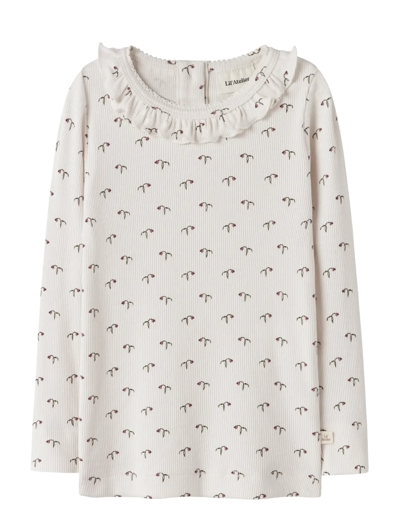 Lil'Atelier NMFGAGO KIS LS SLIM TOP LIL - Overdele - ALMOST MAUVE / cream