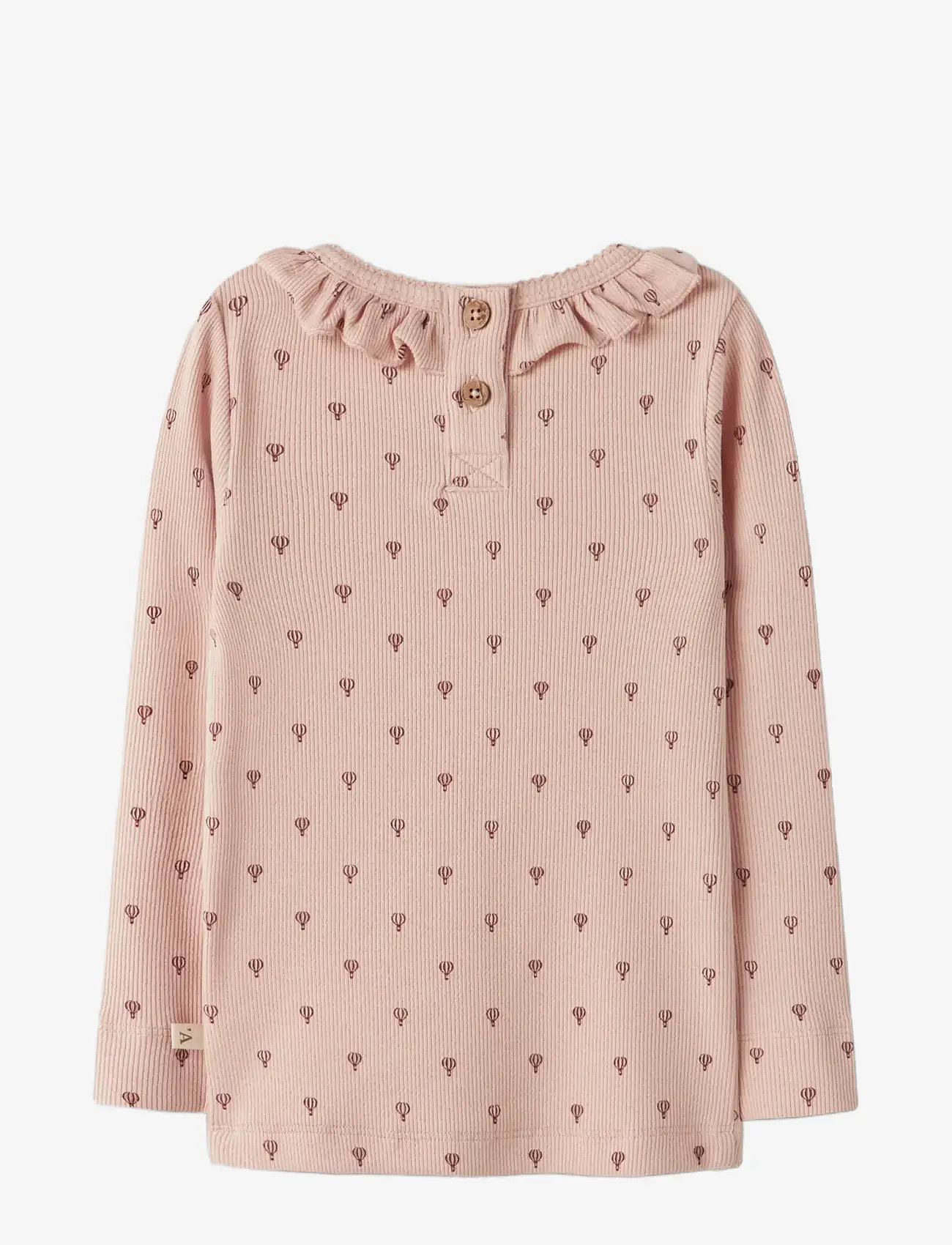 Lil'Atelier - NMFGAGO KIS LS SLIM TOP LIL - t-krekli ar garām piedurknēm - cameo rose - 2