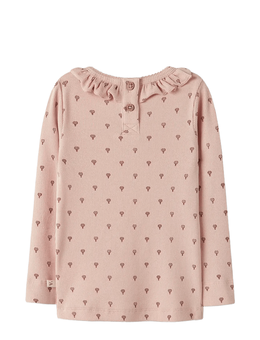 Lil'Atelier - NMFGAGO KIS LS SLIM TOP LIL - marškinėliai ilgomis rankovėmis - cameo rose - 2