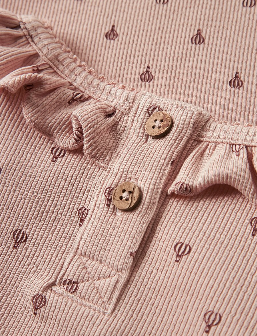 Lil'Atelier - NMFGAGO KIS LS SLIM TOP LIL - marškinėliai ilgomis rankovėmis - cameo rose - 3