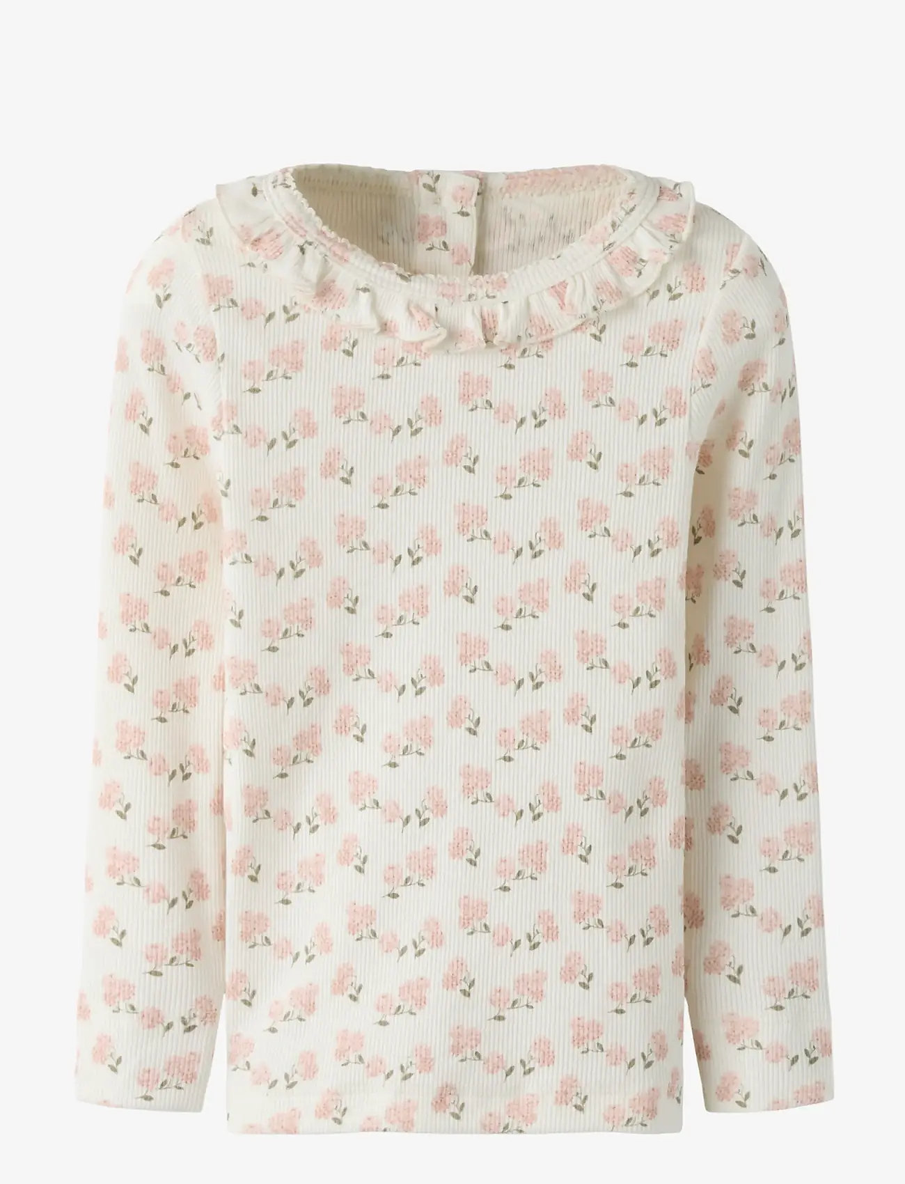 Lil'Atelier - NMFGAGO KIS LS SLIM TOP LIL - langærmede t-shirts - coconut milk - 0