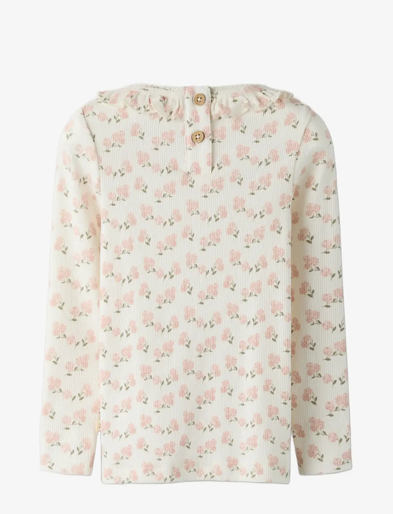 Lil'Atelier - NMFGAGO KIS LS SLIM TOP LIL - langærmede t-shirts - coconut milk - 1
