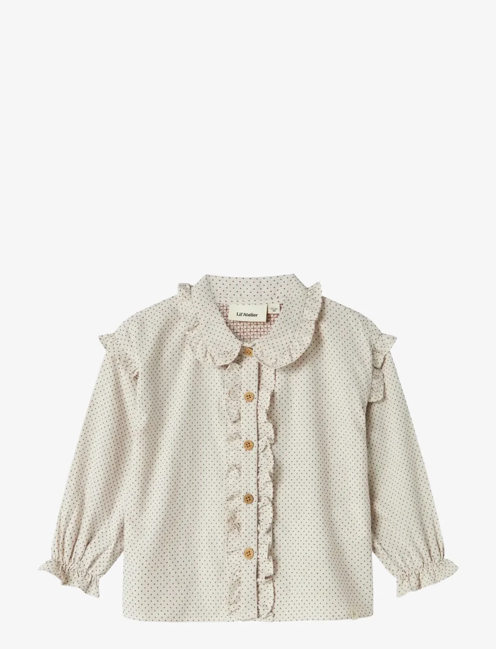 Lil'Atelier - NMFOLENA LS LOOSE SHIRT LIL - långärmade skjortor - pastel parchment - 1