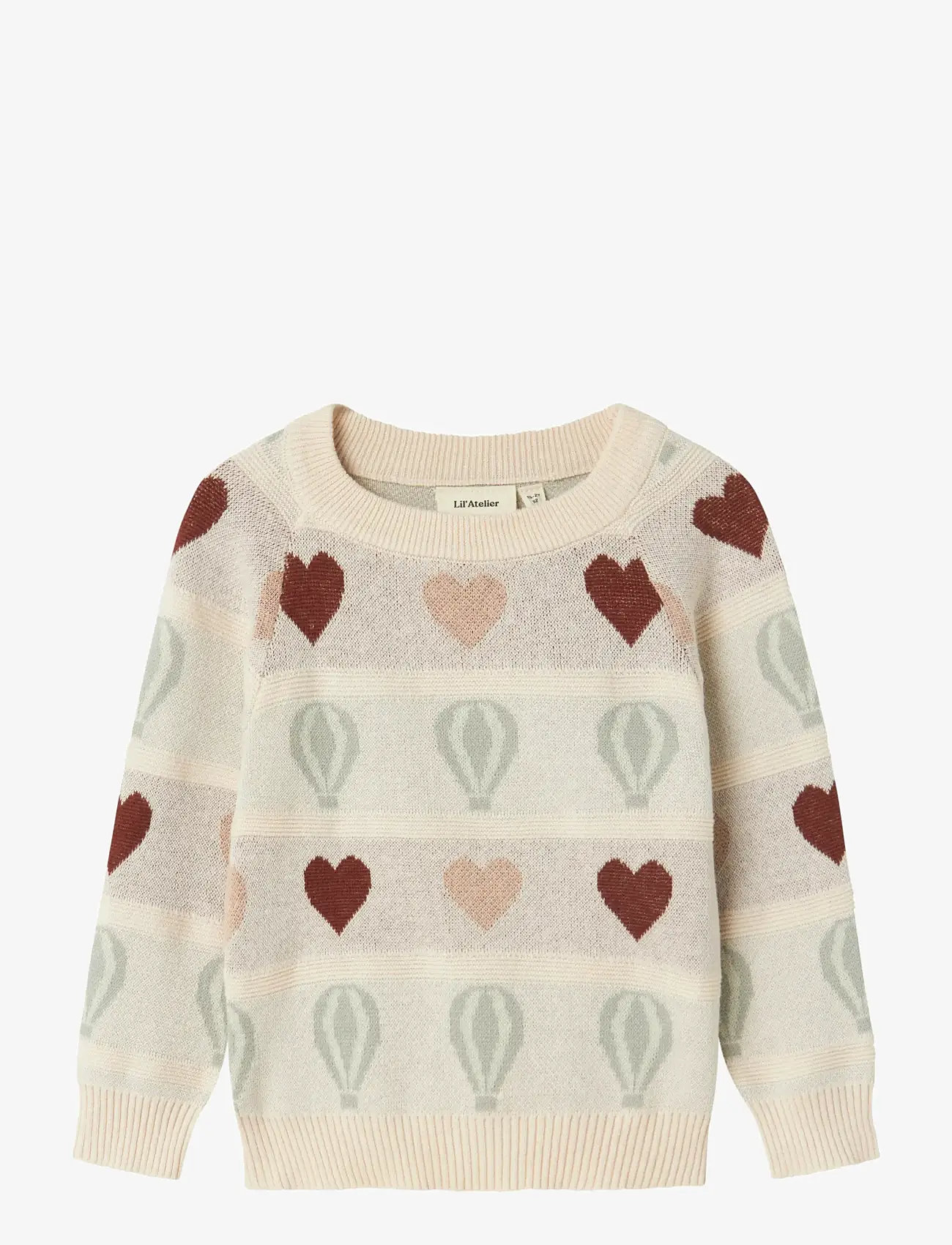 Lil'Atelier - NMFLAMAI KIS LS KNIT LIL - pullover - pastel parchment - 1