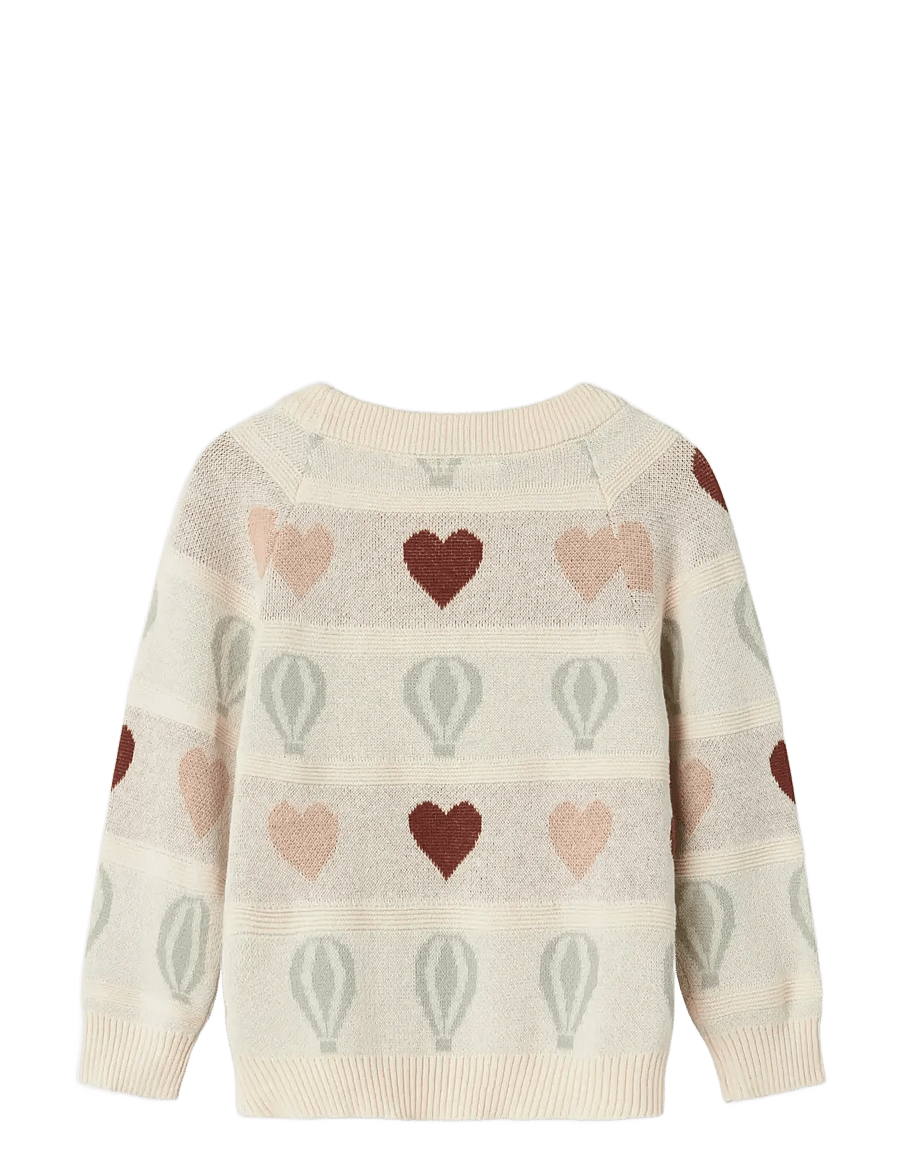 Lil'Atelier - NMFLAMAI KIS LS KNIT LIL - trøjer - pastel parchment - 2