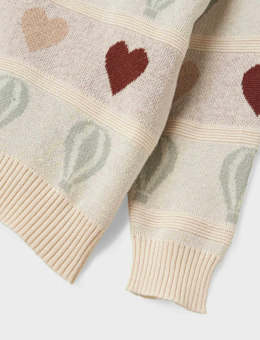 Lil'Atelier - NMFLAMAI KIS LS KNIT LIL - stickade tröjor - pastel parchment - 4