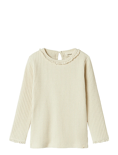 Lil'Atelier NMFOSANNE LS SLIM TOP LIL - Baby 0 bis 2 Jahren - TURTLEDOVE / cream