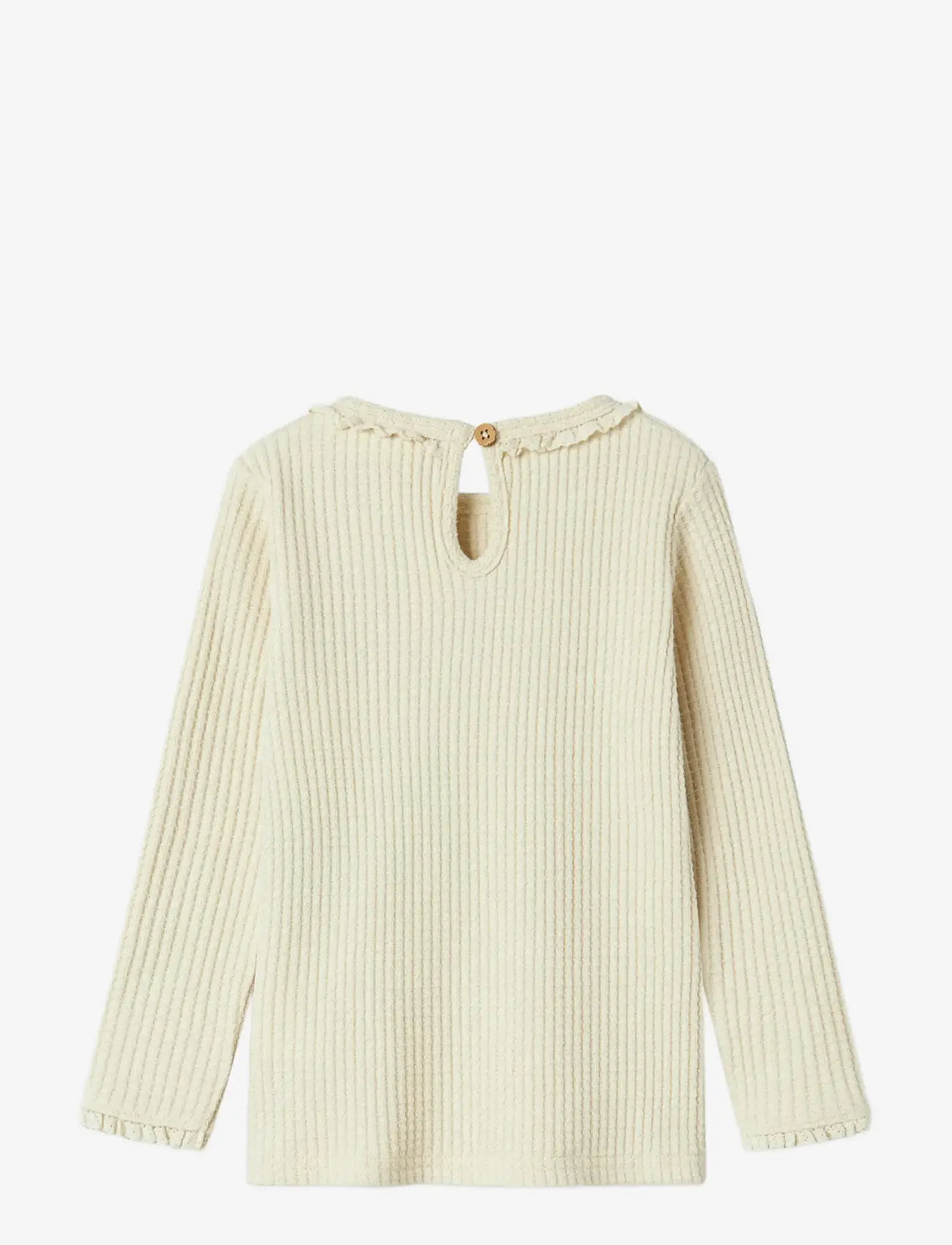 Lil'Atelier - NMFOSANNE LS SLIM TOP LIL - långärmade t-shirts - turtledove - 2