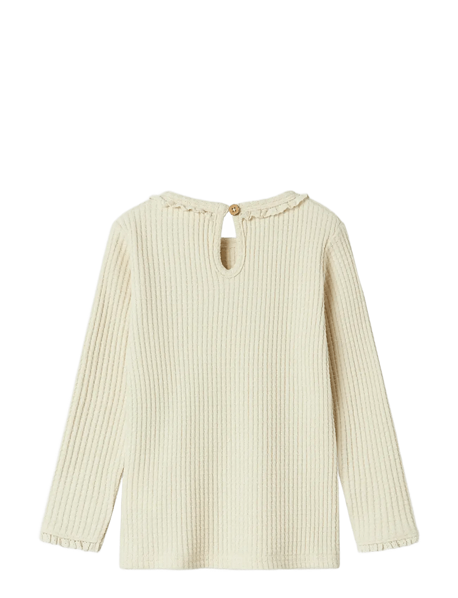 Lil'Atelier - NMFOSANNE LS SLIM TOP LIL - pikkade varrukatega t-särgid - turtledove - 2
