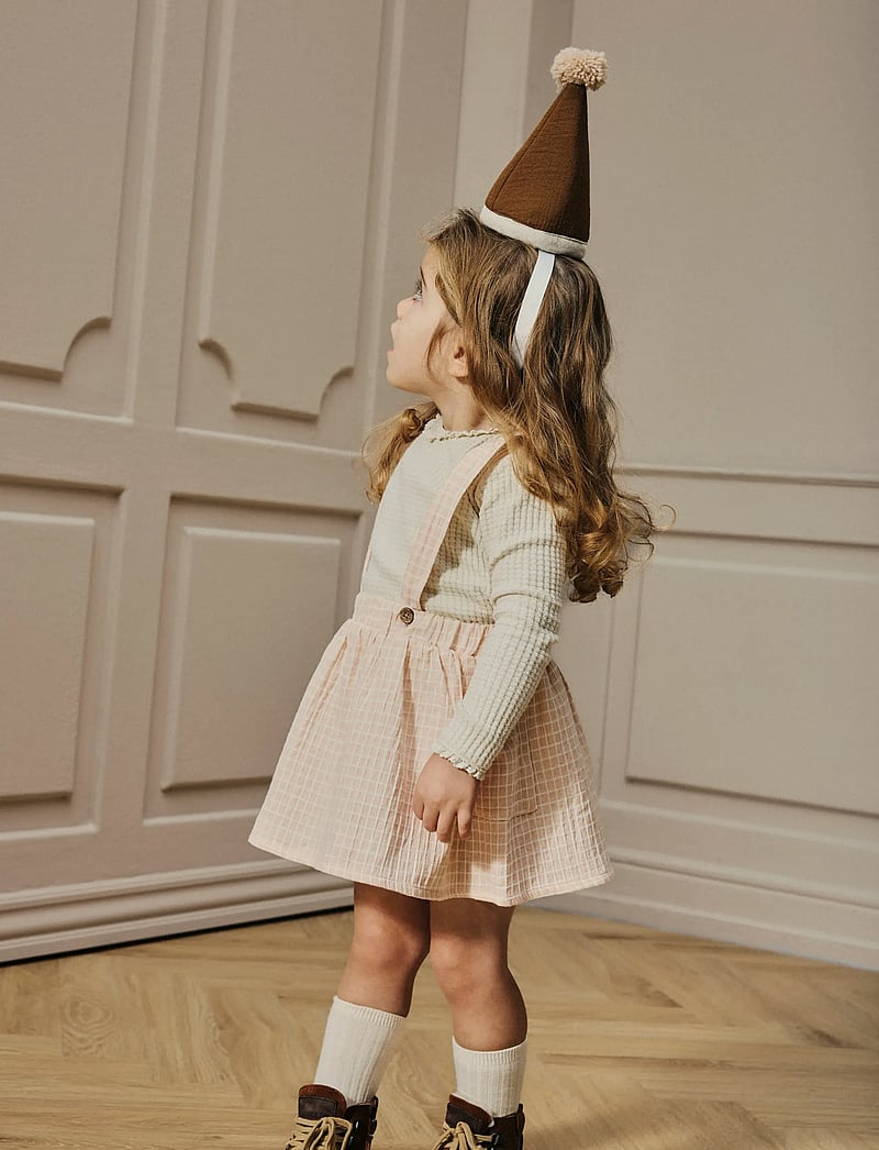 Lil'Atelier - NMFOSANNE LS SLIM TOP LIL - langærmede t-shirts - turtledove - 0