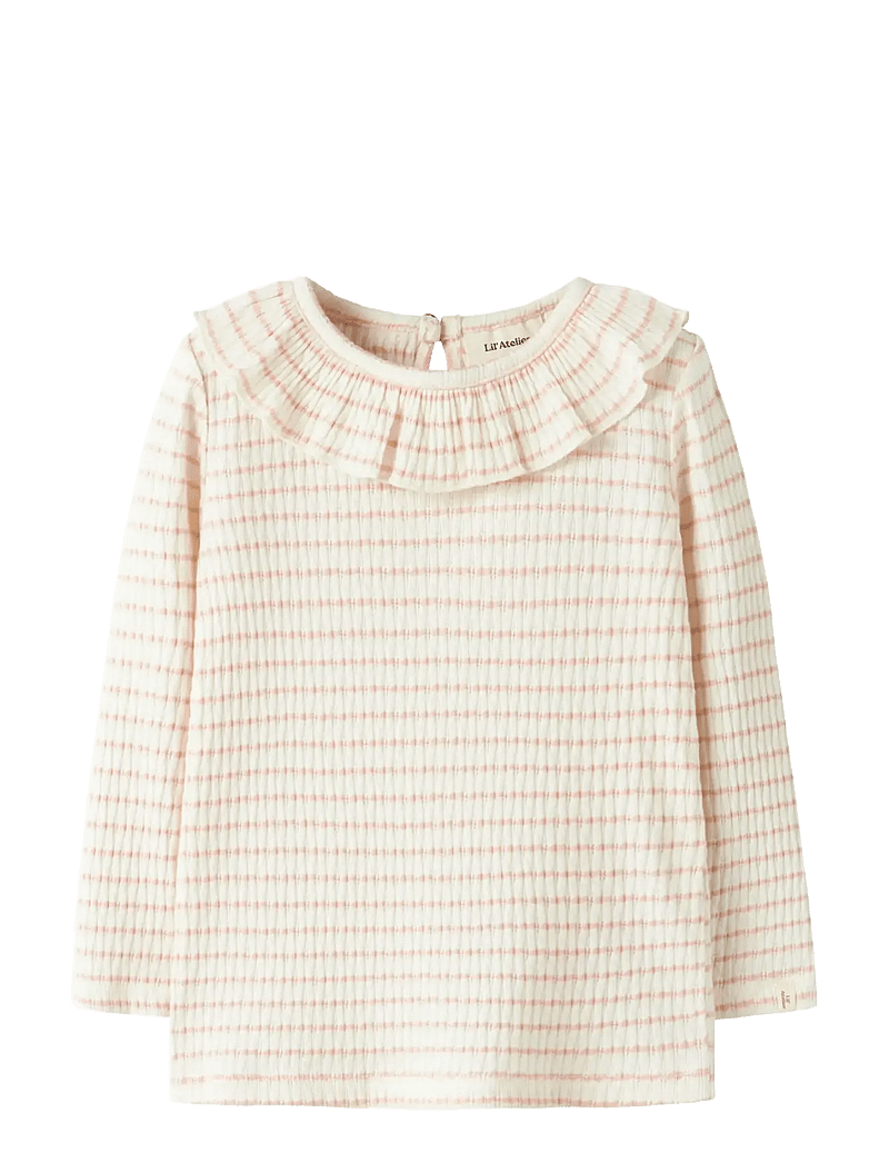 Lil'Atelier - NMFOSOPHIA LS SLIM TOP LIL - long-sleeved t-shirts - cameo rose - 0