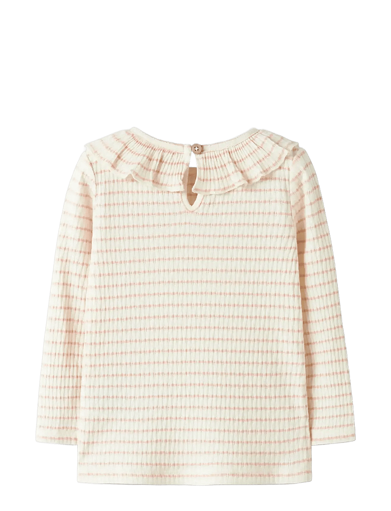 Lil'Atelier - NMFOSOPHIA LS SLIM TOP LIL - long-sleeved t-shirts - cameo rose - 1