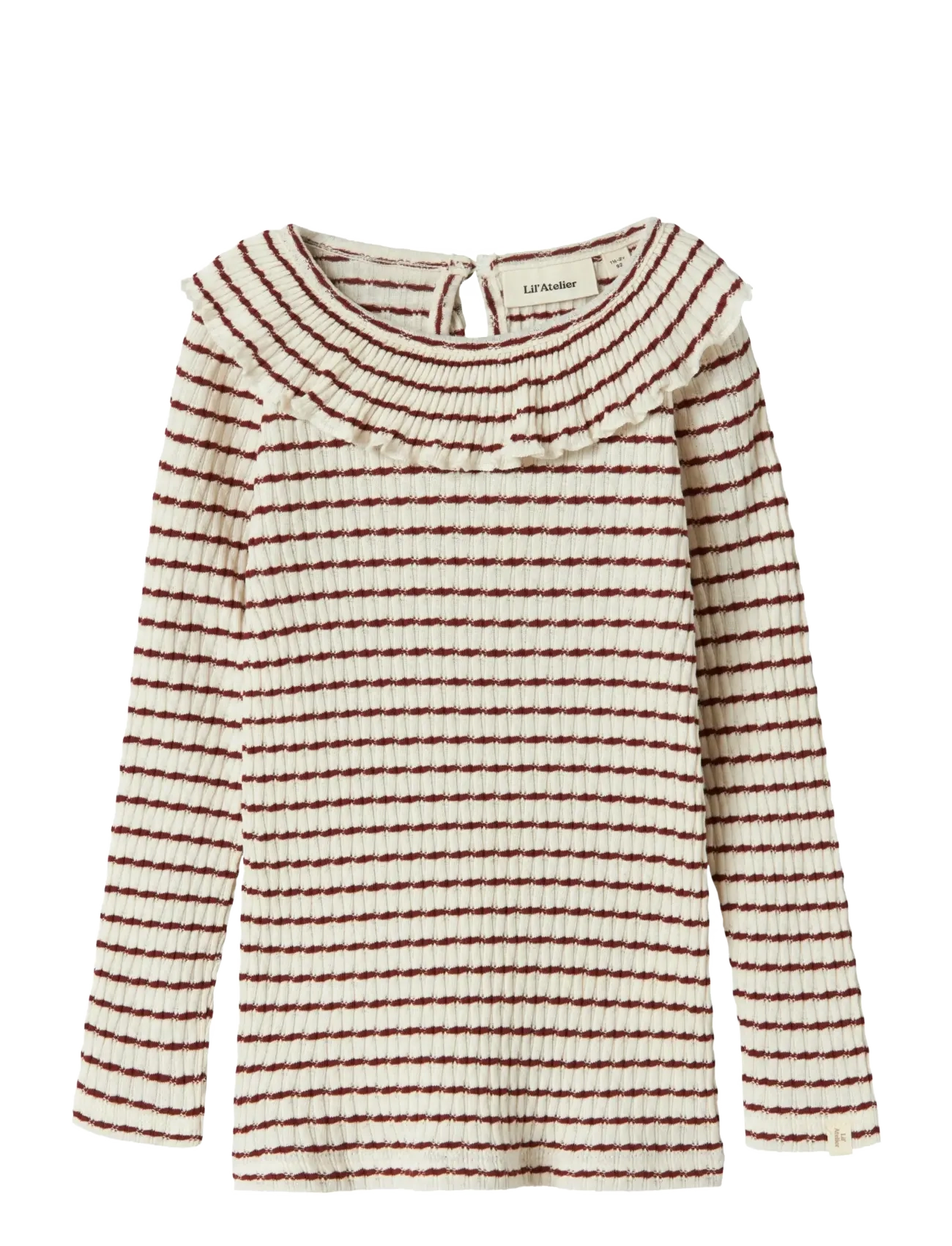 Lil'Atelier NMFOSOPHIA LS SLIM TOP LIL - Riided - HOT CHOCOLATE / cream