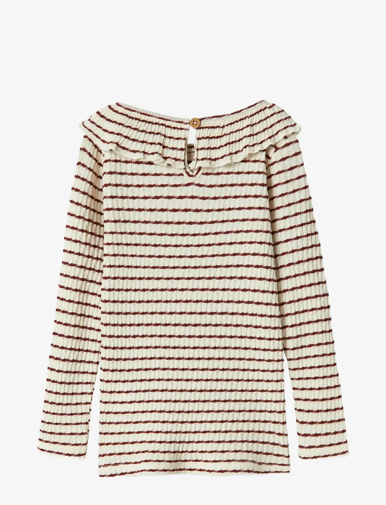 Lil'Atelier - NMFOSOPHIA LS SLIM TOP LIL - t-shirts à manches longues - hot chocolate - 2