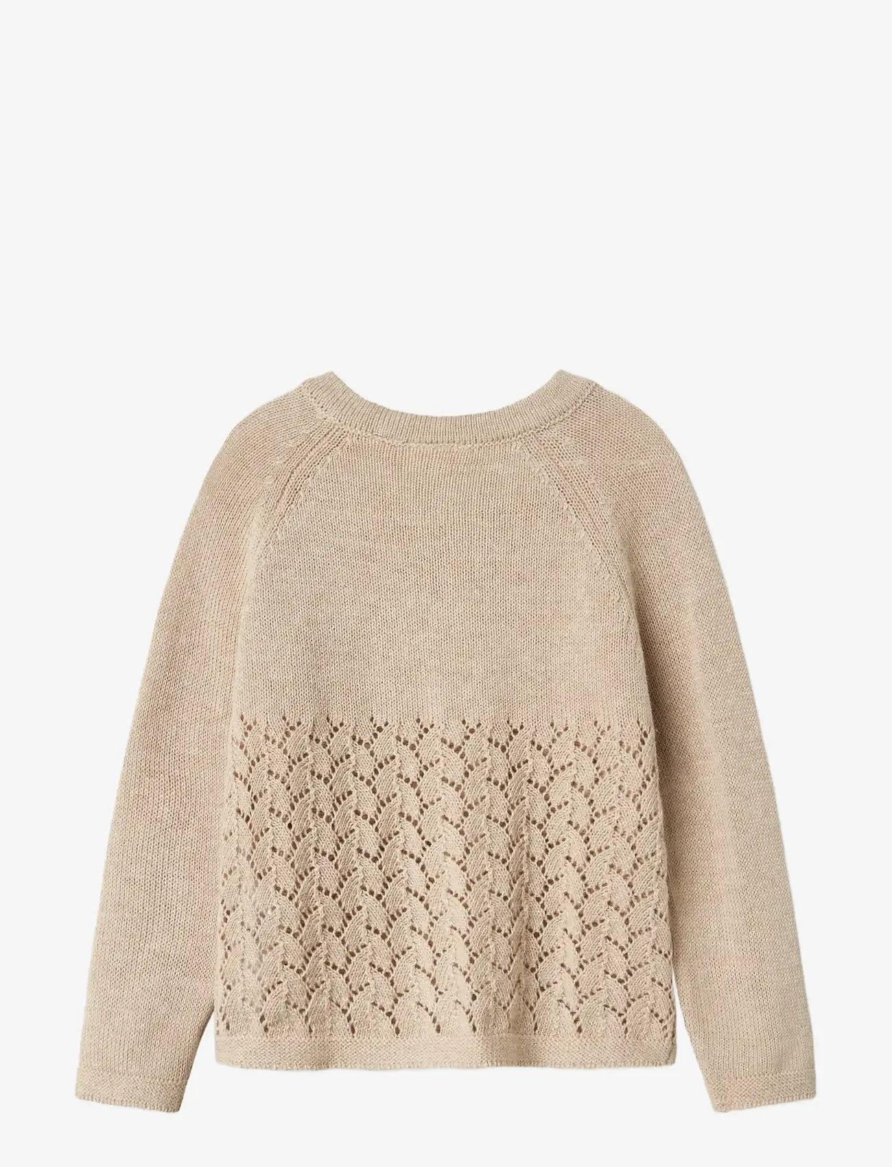 Lil'Atelier - NMFOLGA LS KNIT CARD LIL - neuletakit - pastel parchment - 1