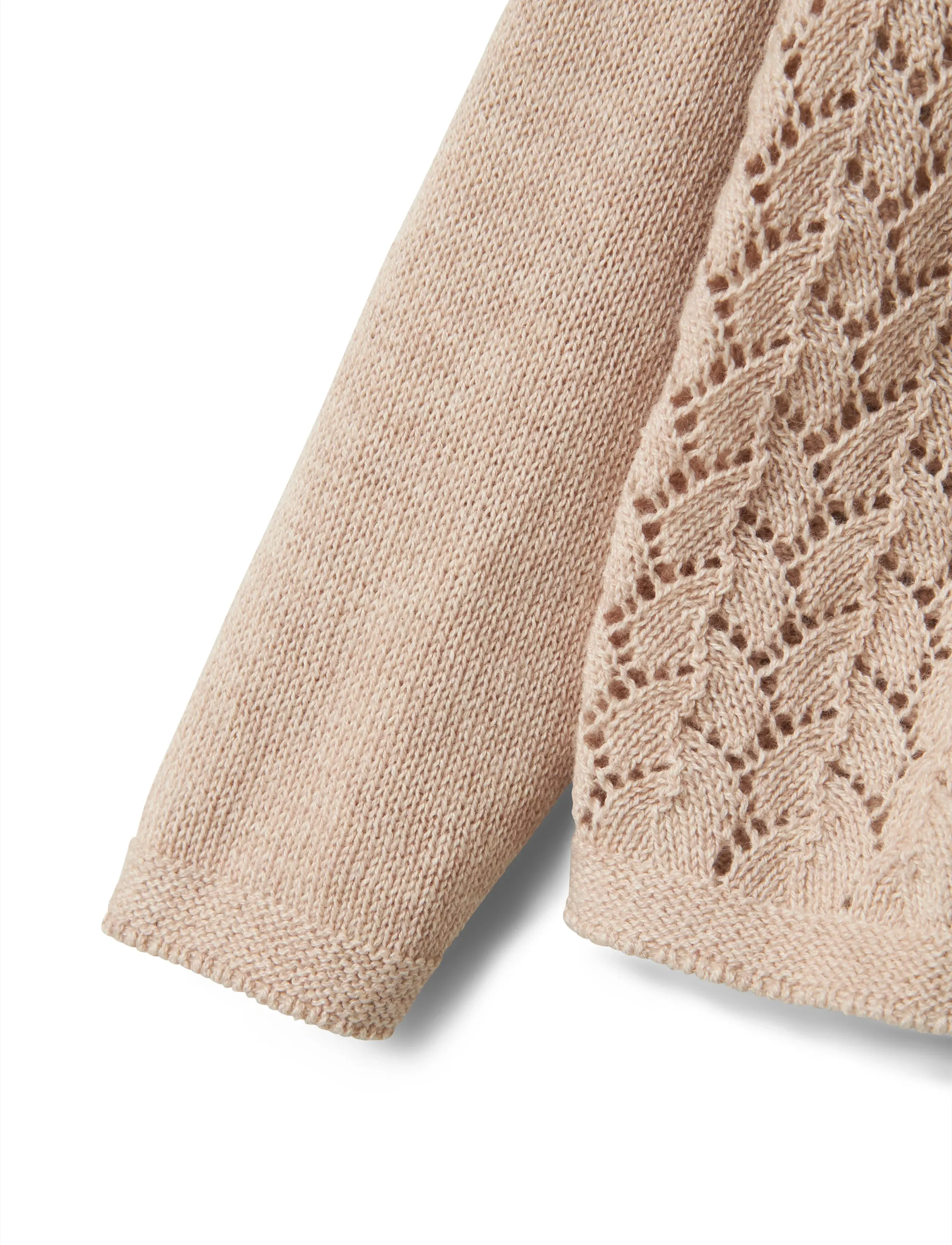 Lil'Atelier - NMFOLGA LS KNIT CARD LIL - koftor - pastel parchment - 3
