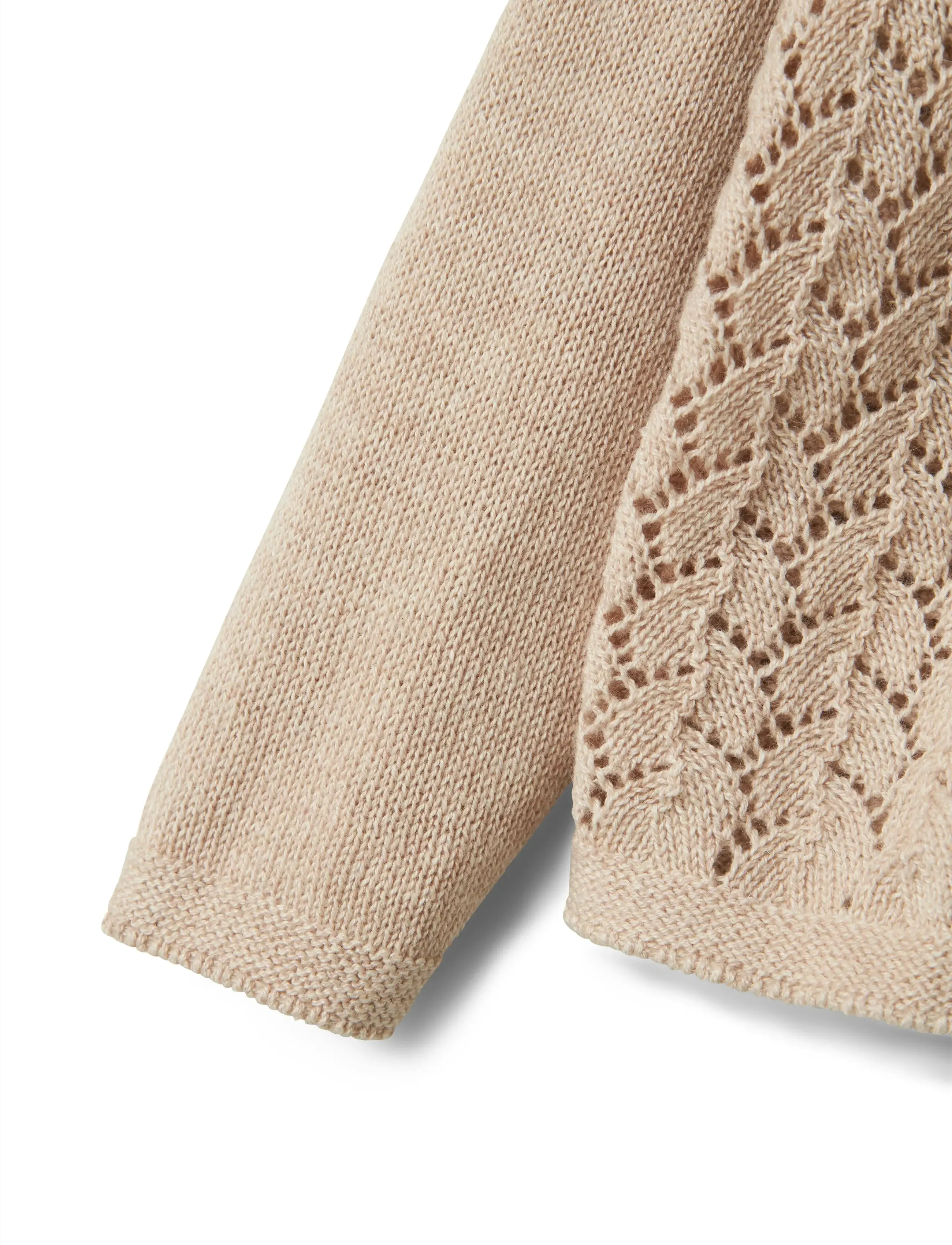 Lil'Atelier - NMFOLGA LS KNIT CARD LIL - koftor - pastel parchment - 4