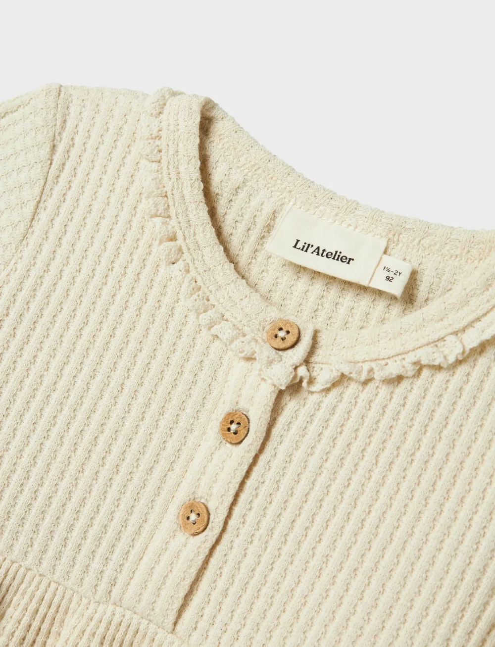 Lil'Atelier - NMFOSANNE LS DRESS LIL - pikkade varrukatega vabaaja kleidid - turtledove - 2