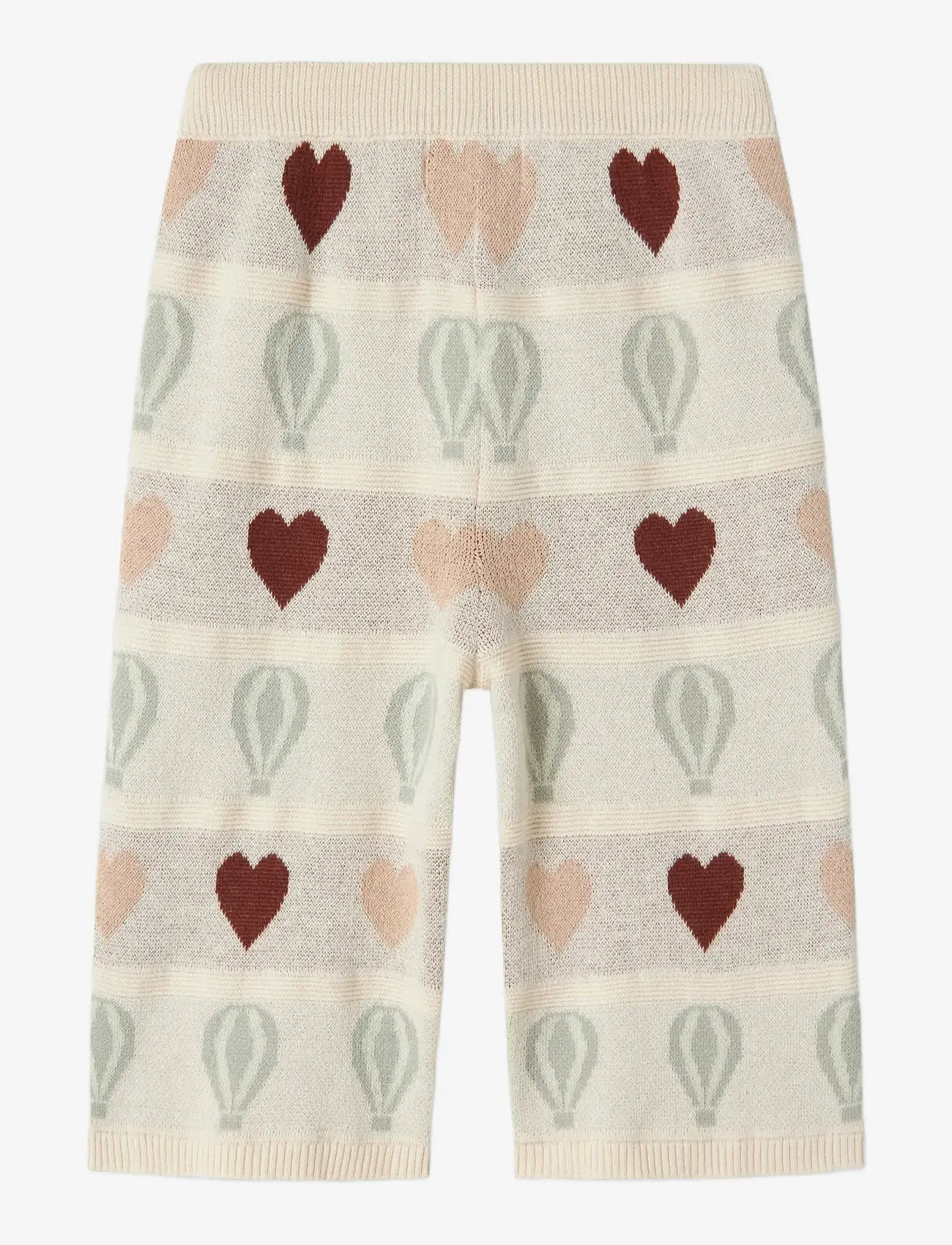 Lil'Atelier - NMFLAMAI WIDE KNIT ANCLE PANT LIL - bukser - pastel parchment - 2