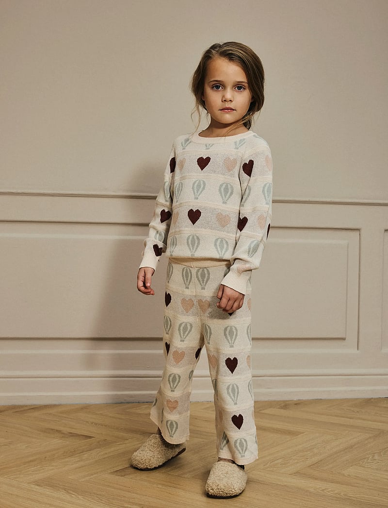 Lil'Atelier - NMFLAMAI WIDE KNIT ANCLE PANT LIL - byxor - pastel parchment - 3
