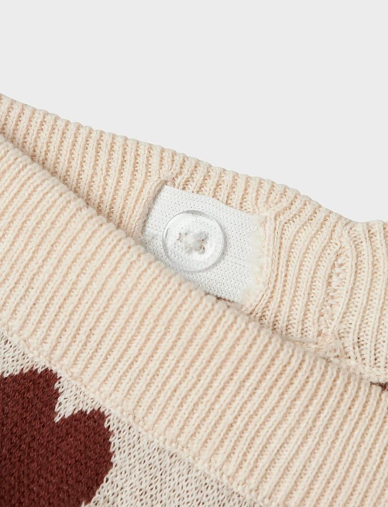 Lil'Atelier - NMFLAMAI WIDE KNIT ANCLE PANT LIL - byxor - pastel parchment - 4