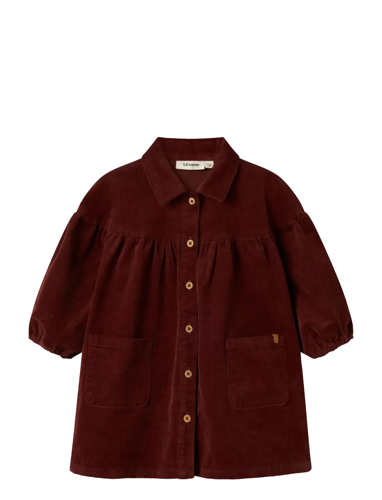 Lil'Atelier - NMFOBERT LOOSE LS CORD DRESS 4122-HG LIL - hot chocolate - 1
