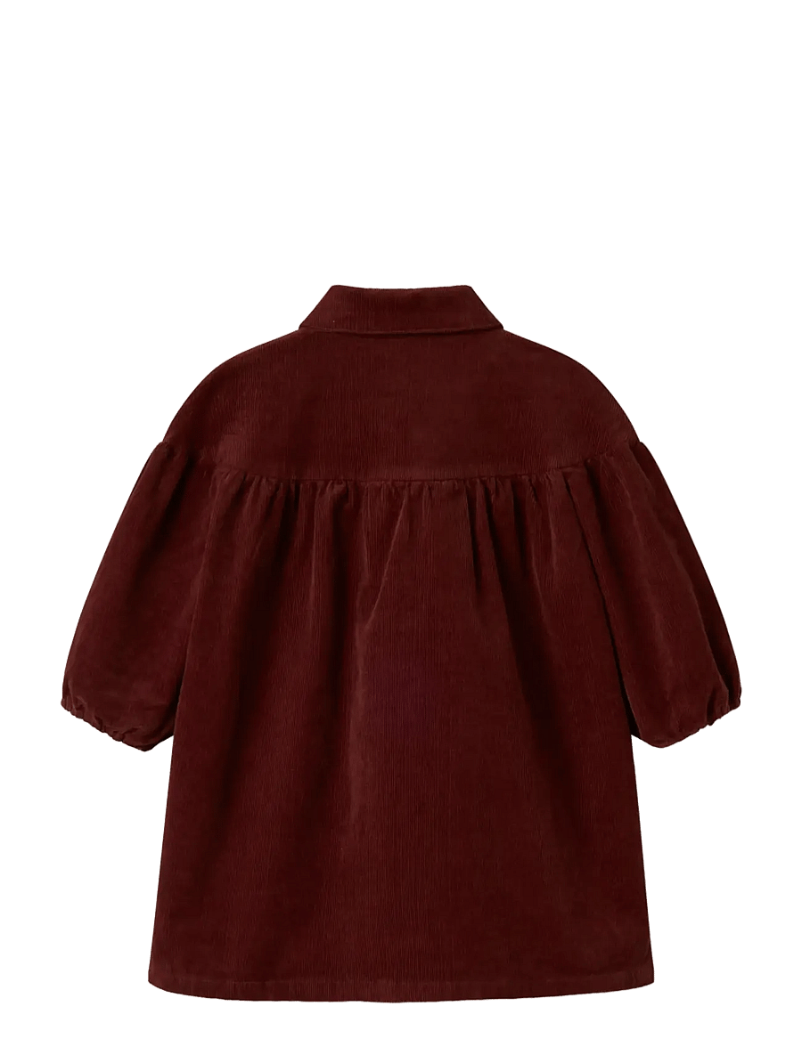 Lil'Atelier - NMFOBERT LOOSE LS CORD DRESS 4122-HG LIL - hot chocolate - 2