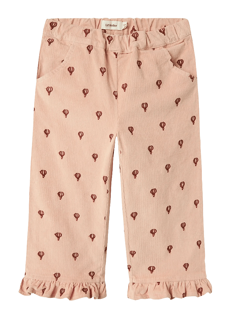 Lil'Atelier - NMFNELLY CORD STRAIGHT PANT 4945-HC LIL - babybukser - cameo rose - 0