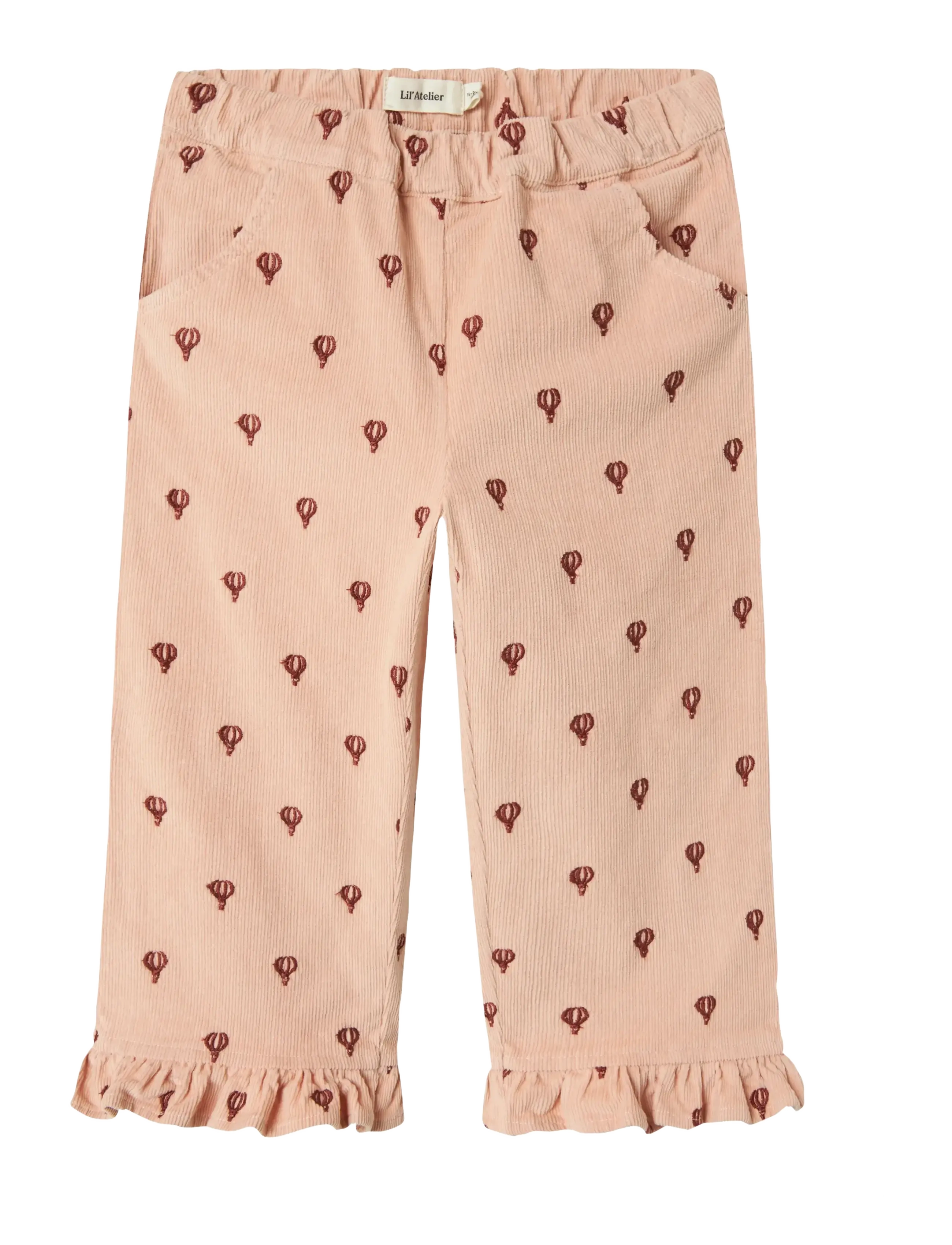 Lil'Atelier NMFNELLY CORD STRAIGHT PANT 4945-HC LIL - Bukser - CAMEO ROSE / pink/rose