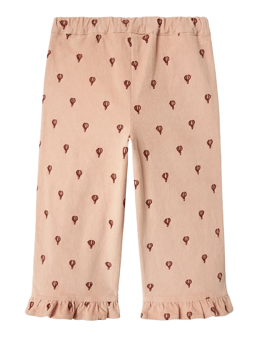 Lil'Atelier - NMFNELLY CORD STRAIGHT PANT 4945-HC LIL - kelnės - cameo rose - 1