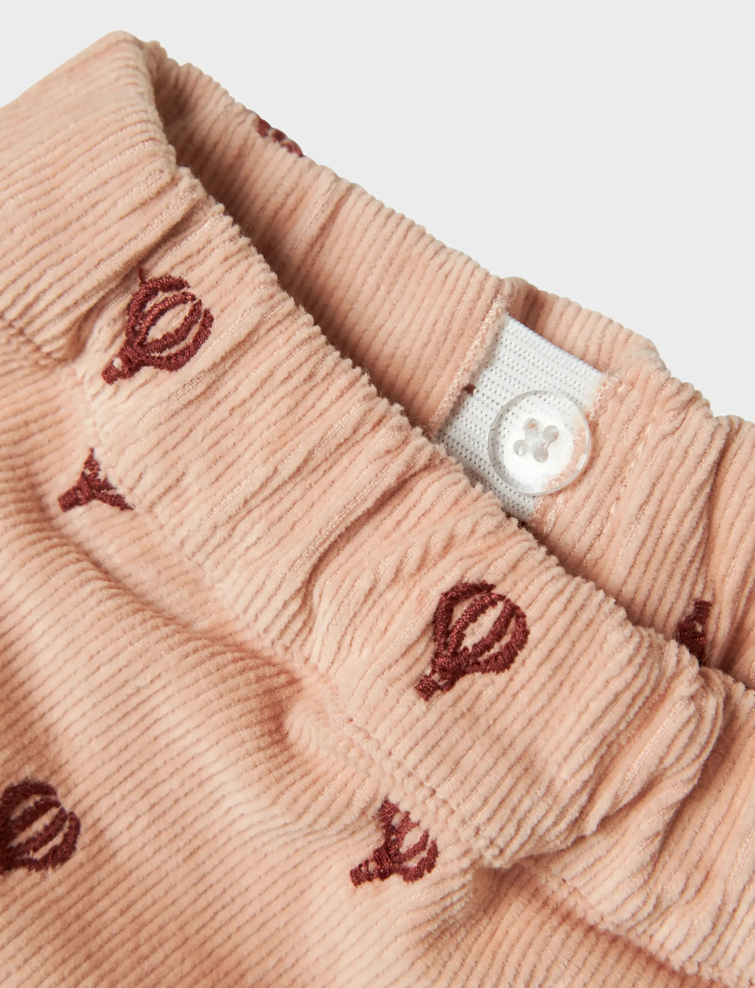 Lil'Atelier - NMFNELLY CORD STRAIGHT PANT 4945-HC LIL - kelnės - cameo rose - 3