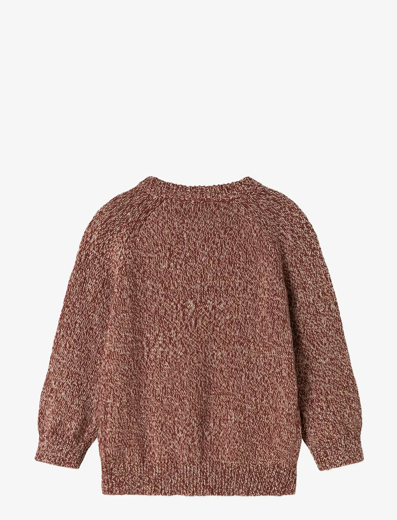 Lil'Atelier - NMMNEMO LS KNIT CARD LIL - koftor - hot chocolate - 1