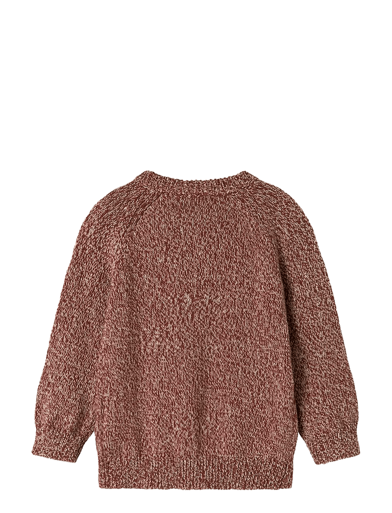 Lil'Atelier - NMMNEMO LS KNIT CARD LIL - koftor - hot chocolate - 1