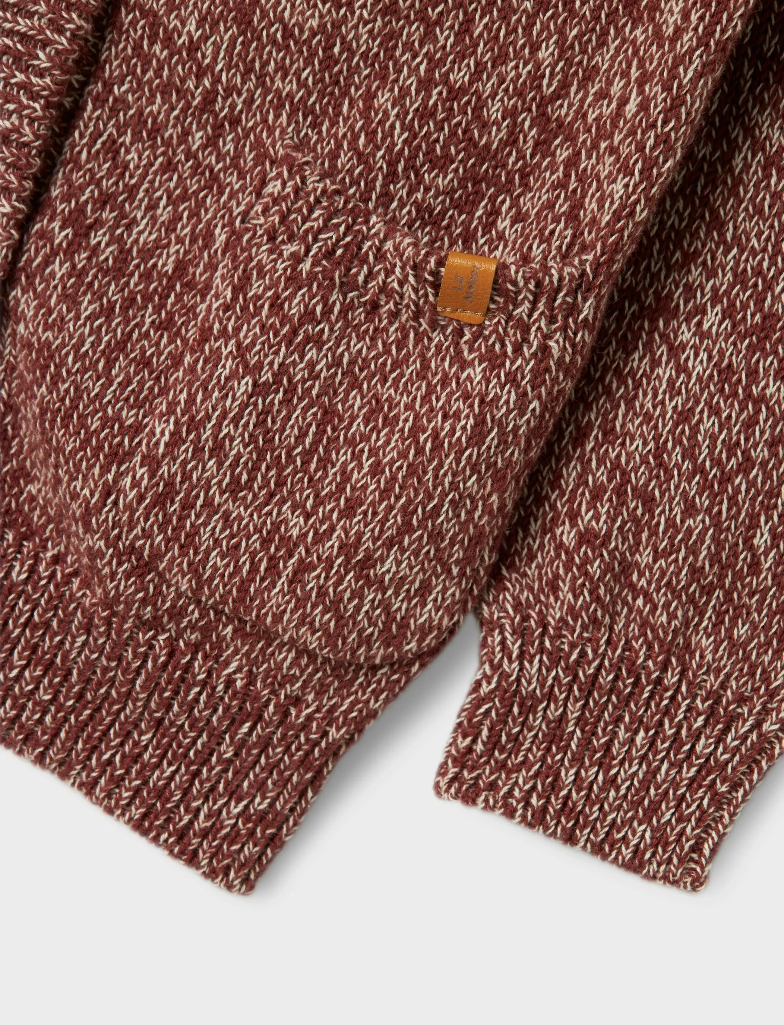 Lil'Atelier - NMMNEMO LS KNIT CARD LIL - koftor - hot chocolate - 3