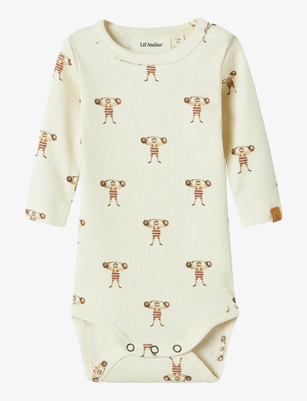 Lil'Atelier - NBMLAVO ENK LS SLIM BODY LIL - langærmede heldragter - turtledove - 0