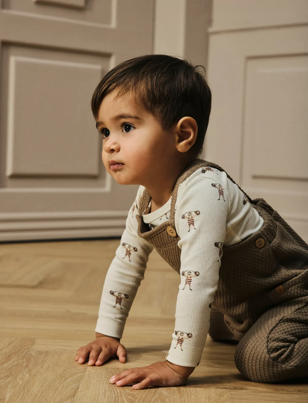 Lil'Atelier - NBMLAVO ENK LS SLIM BODY LIL - langærmede heldragter - turtledove - 2