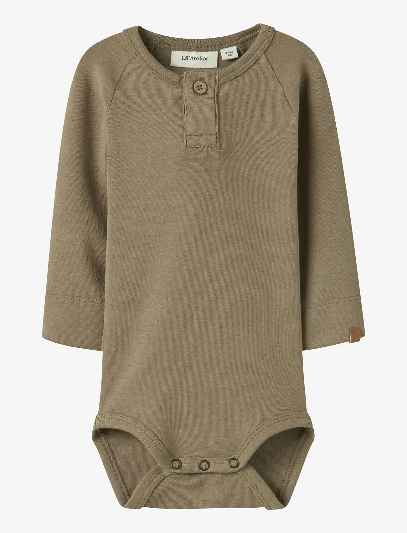 Lil'Atelier - NBMGAYO SIM LS SLIM BODY LIL - body z długimi rękawami - sepia tint - 1