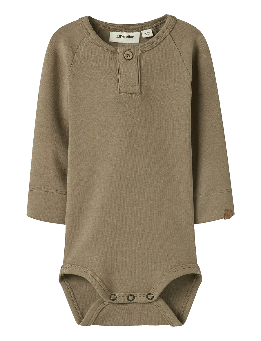Lil'Atelier - NBMGAYO SIM LS SLIM BODY LIL - bodies à manches longues - sepia tint - 1