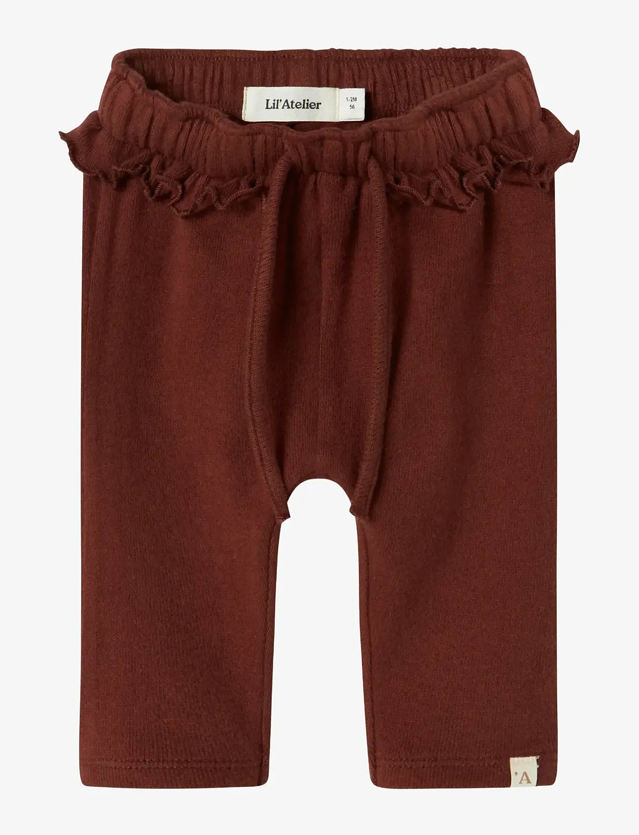 Lil'Atelier - NBFTHORA HUN LOOSE PANT LIL - babybyxor - hot chocolate - 0