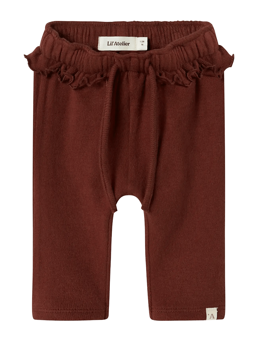 Lil'Atelier - NBFTHORA HUN LOOSE PANT LIL - babyhosen - hot chocolate - 1