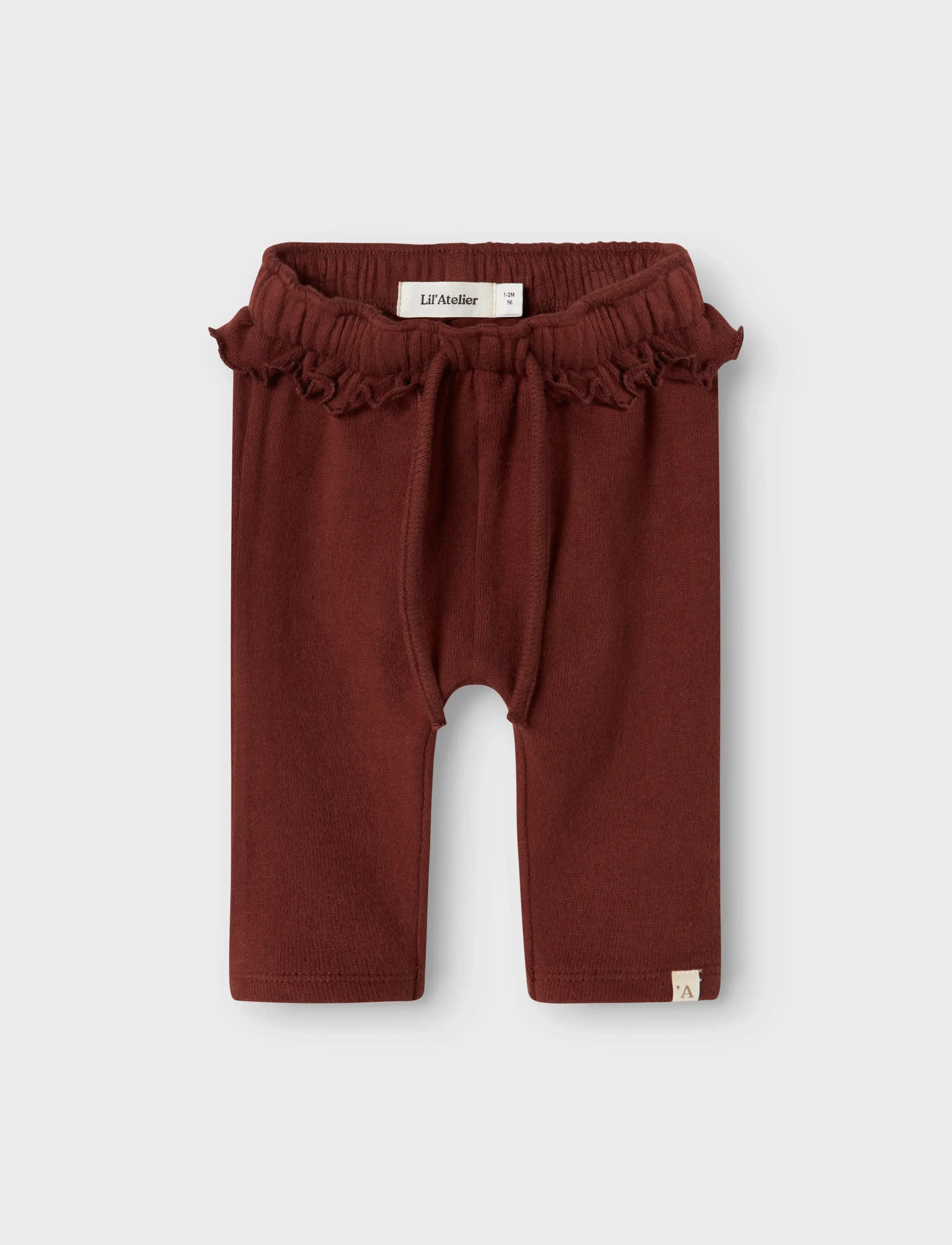Lil'Atelier NBFTHORA HUN LOOSE PANT LIL - Pantalons - HOT CHOCOLATE / red