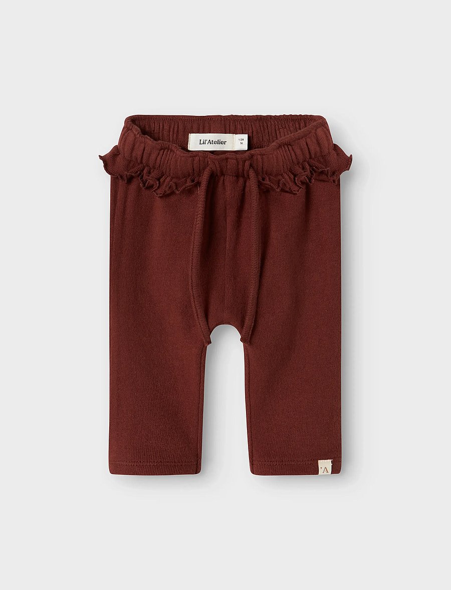 Lil'Atelier - NBFTHORA HUN LOOSE PANT LIL - babyhosen - hot chocolate - 0