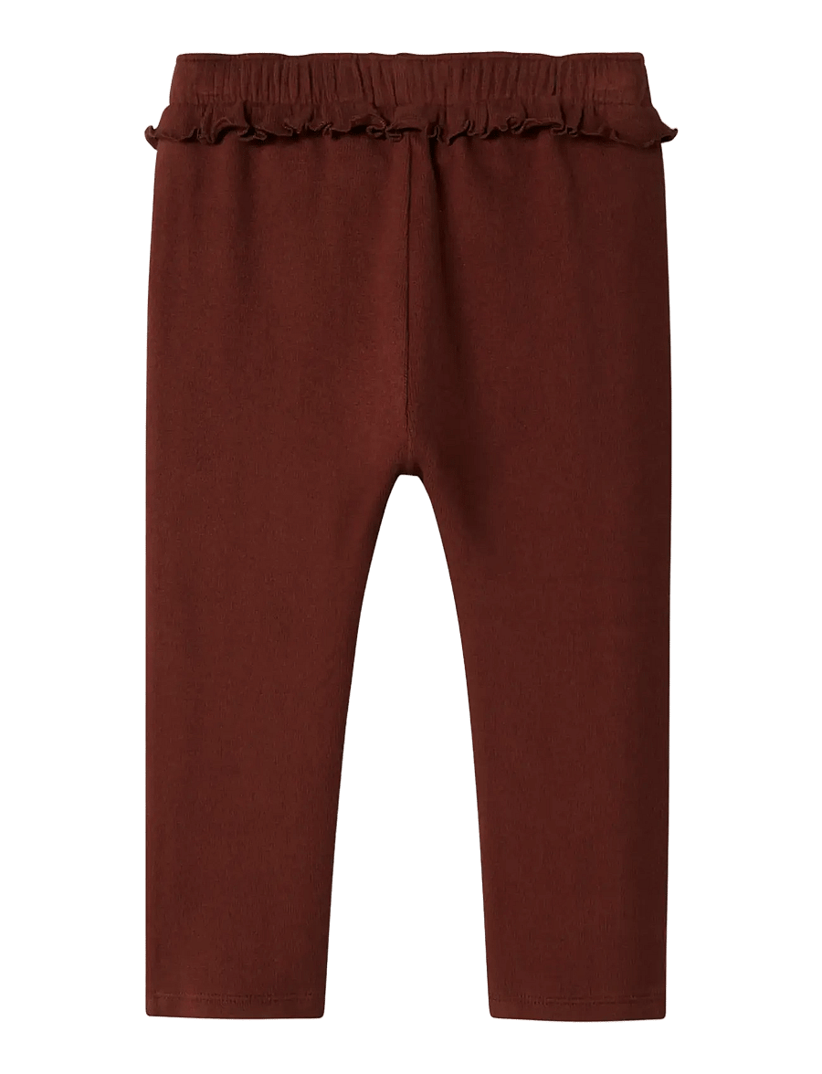 Lil'Atelier - NMFTHORA HUN REG BOOTCUT PANT LIL - sporta bikses - hot chocolate - 1