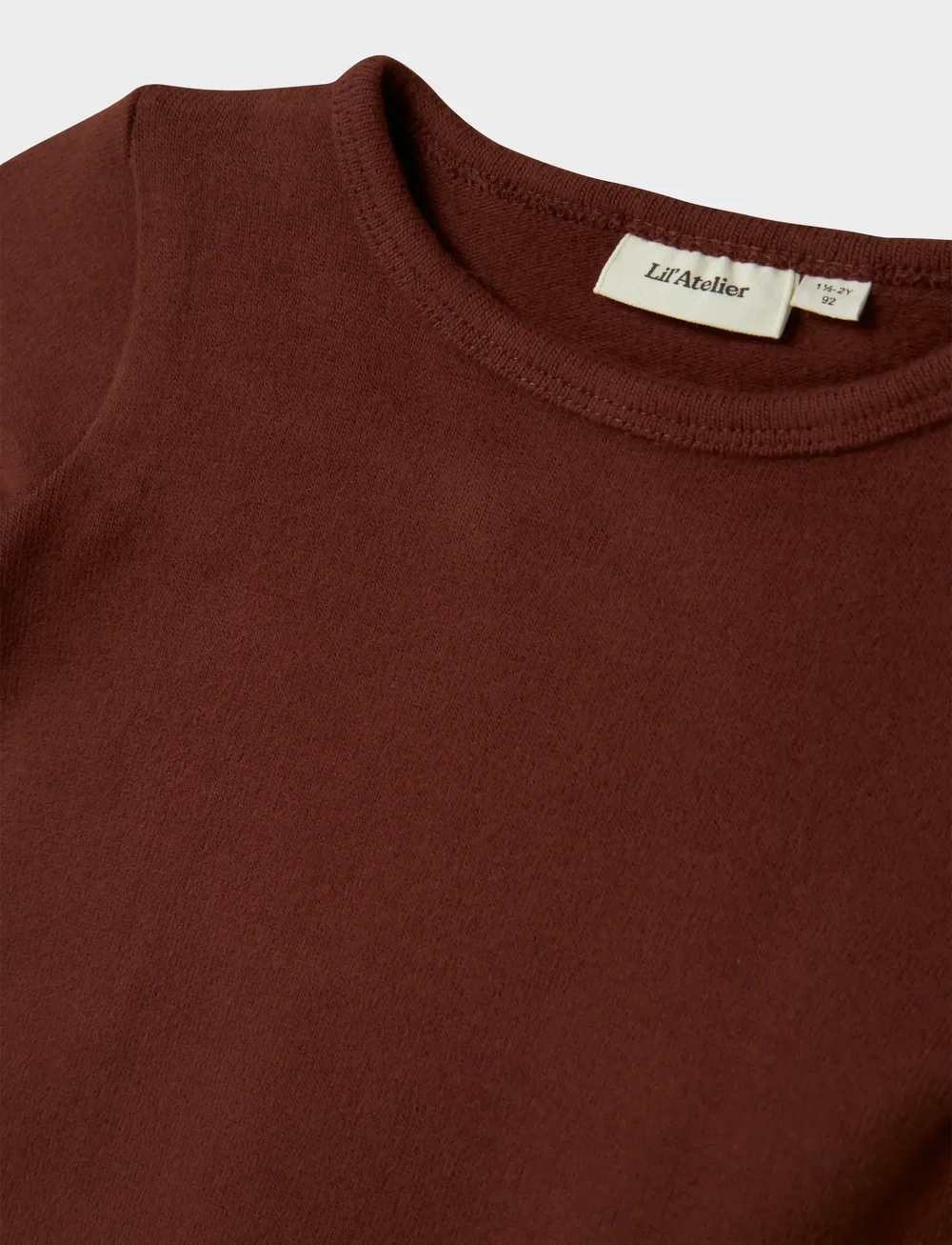 Lil'Atelier - NMFTHORA HIR LS SLIM TOP LIL - pikkade varrukatega t-särgid - hot chocolate - 2