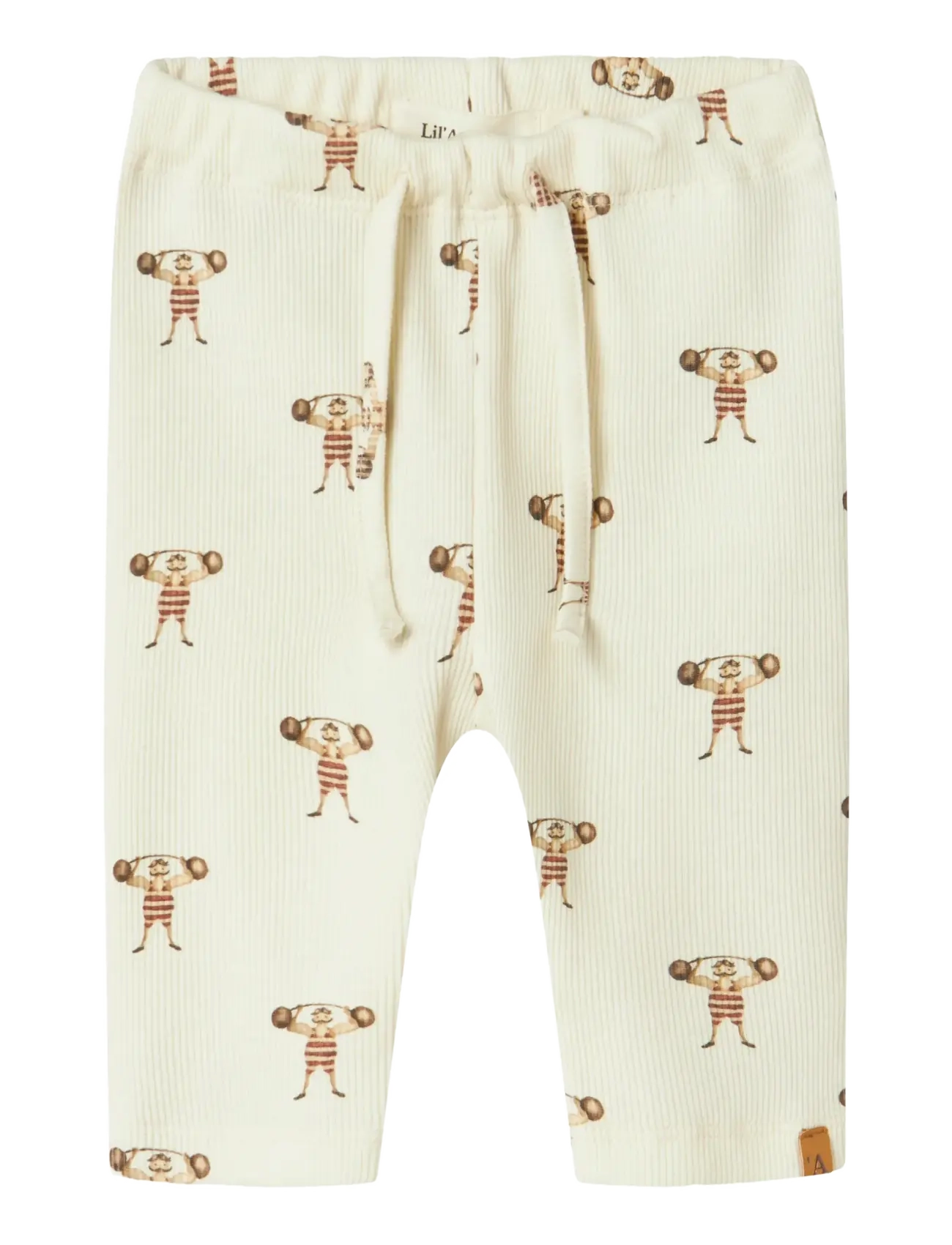 Lil'Atelier NBMLAVO EMI LOOSE PANT LIL - Bukser - TURTLEDOVE / cream