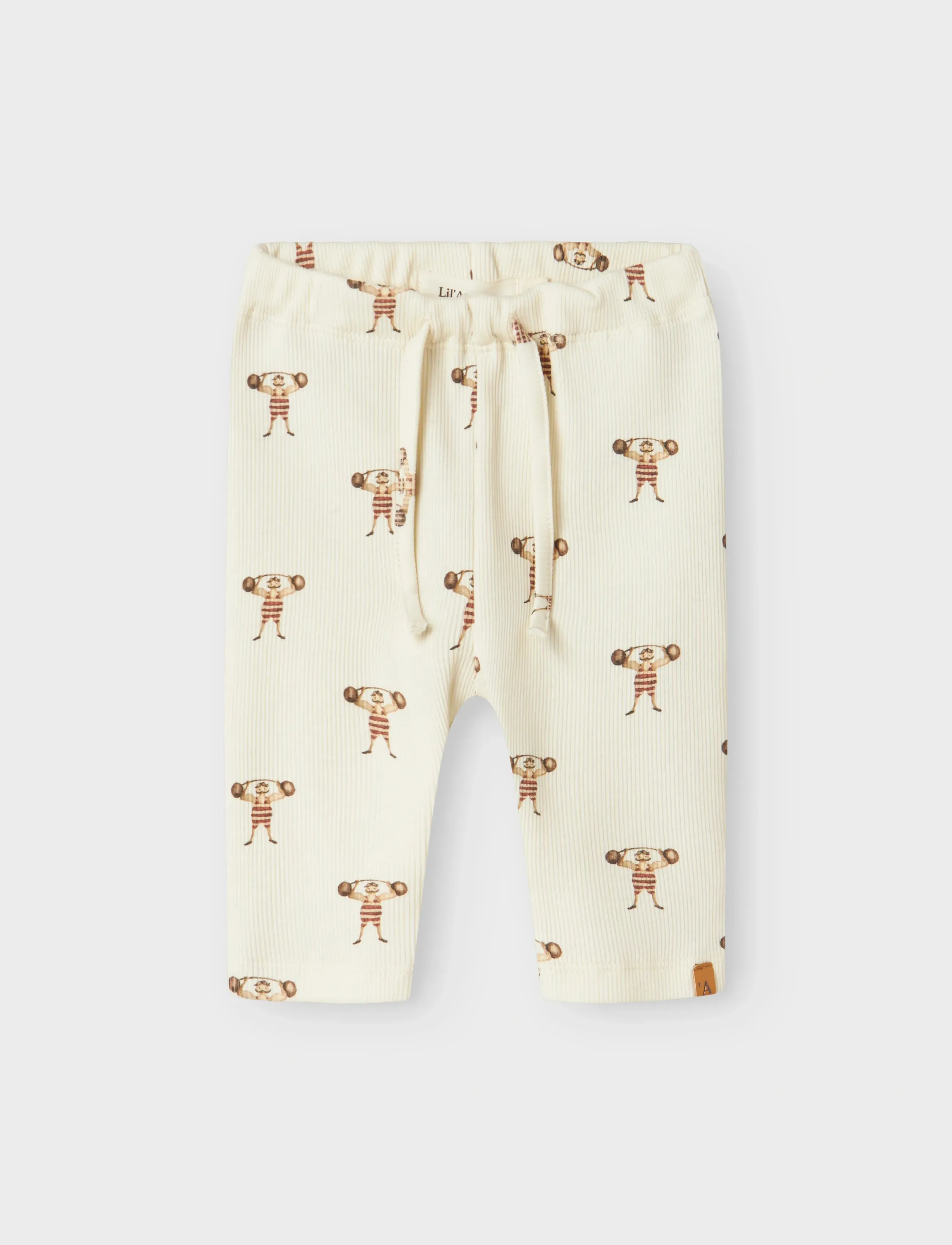 Lil'Atelier NBMLAVO EMI LOOSE PANT LIL - Trousers - TURTLEDOVE / cream