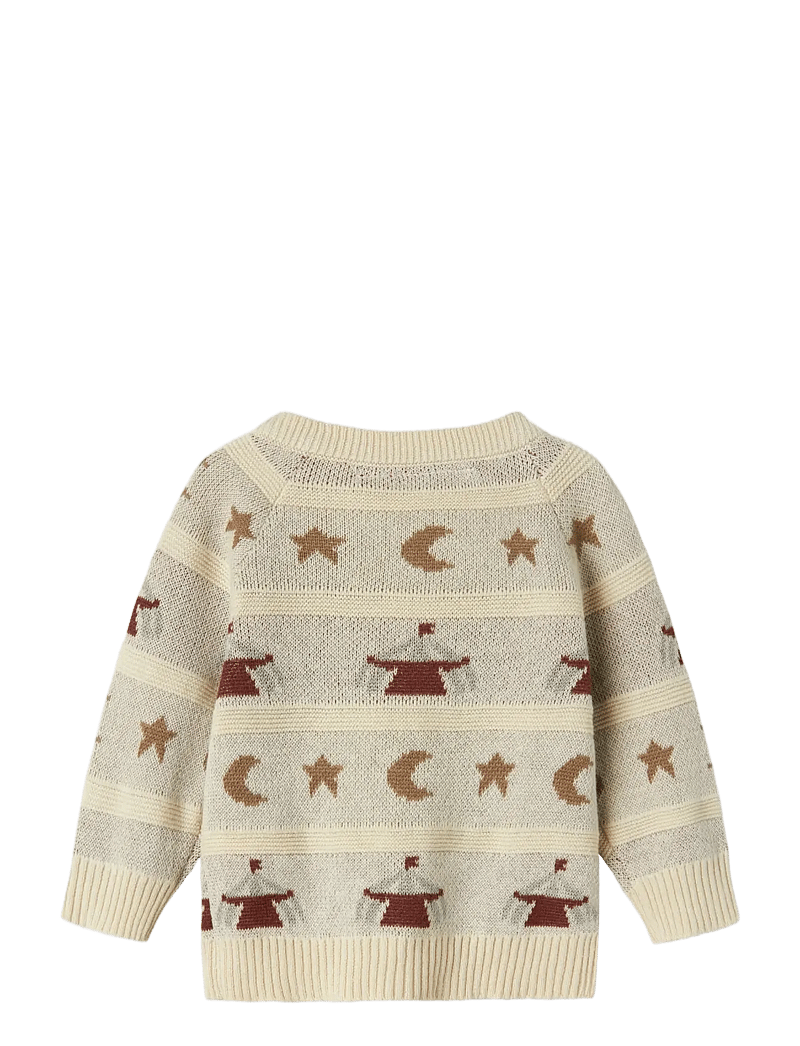 Lil'Atelier - NBMLAMAI LS KNIT CARD LIL - cardigans - turtledove - 2