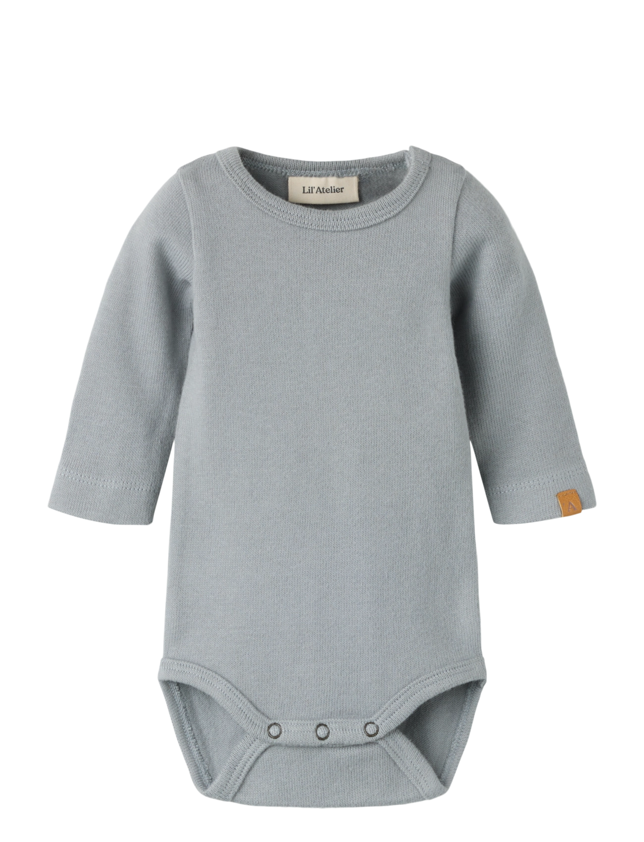 Lil'Atelier NBMTHORO LEO LS SLIM BODY LIL - Kläder - MONUMENT / grey