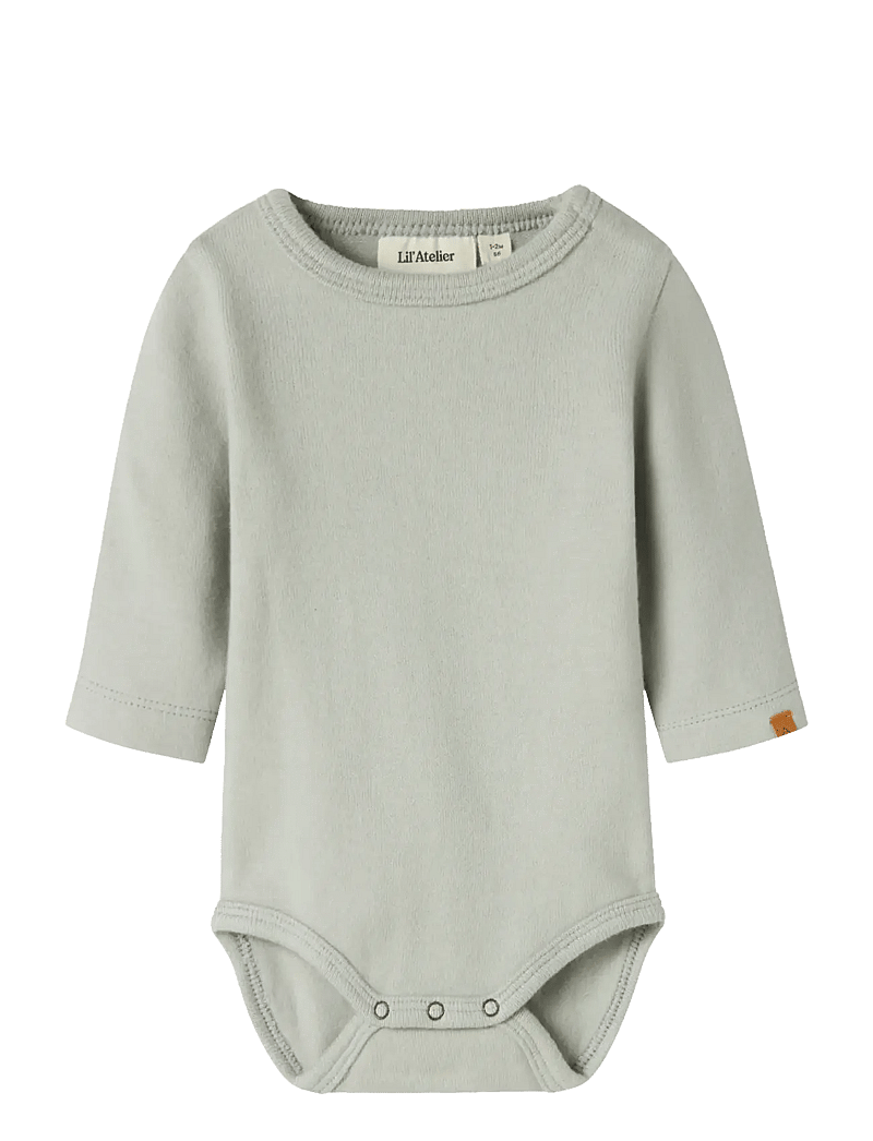 Lil'Atelier - NBMTHORO LEO LS SLIM BODY LIL - langærmede bodyer - pigeon - 0