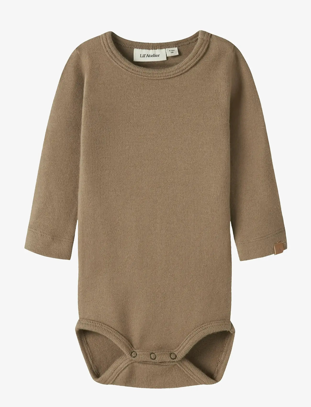 Lil'Atelier - NBMTHORO LEO LS SLIM BODY LIL - langærmede bodyer - sepia tint - 0